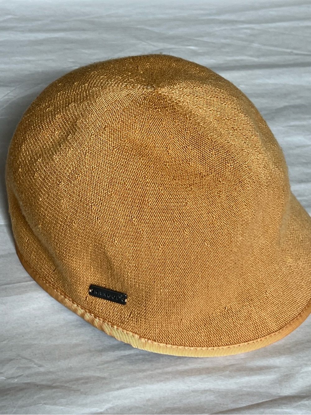 Kangol Hat Flat Cap Fitted S gold Yellow Sweetcorn Summer Ergo Deeto RN68438